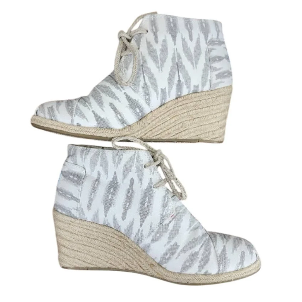 Toms‎ Ikat Desert Wedge Espadrille Bootie (8.5)